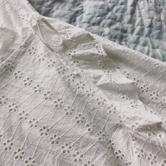 White Japna Broderie Wrap Dress - Picture 6 of 6